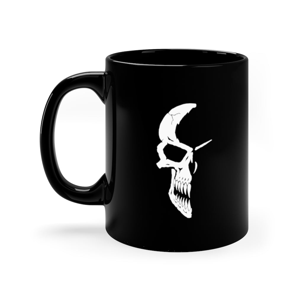 Half Skull 11oz Black Mug