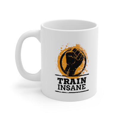 Train Insane 11oz White Mug