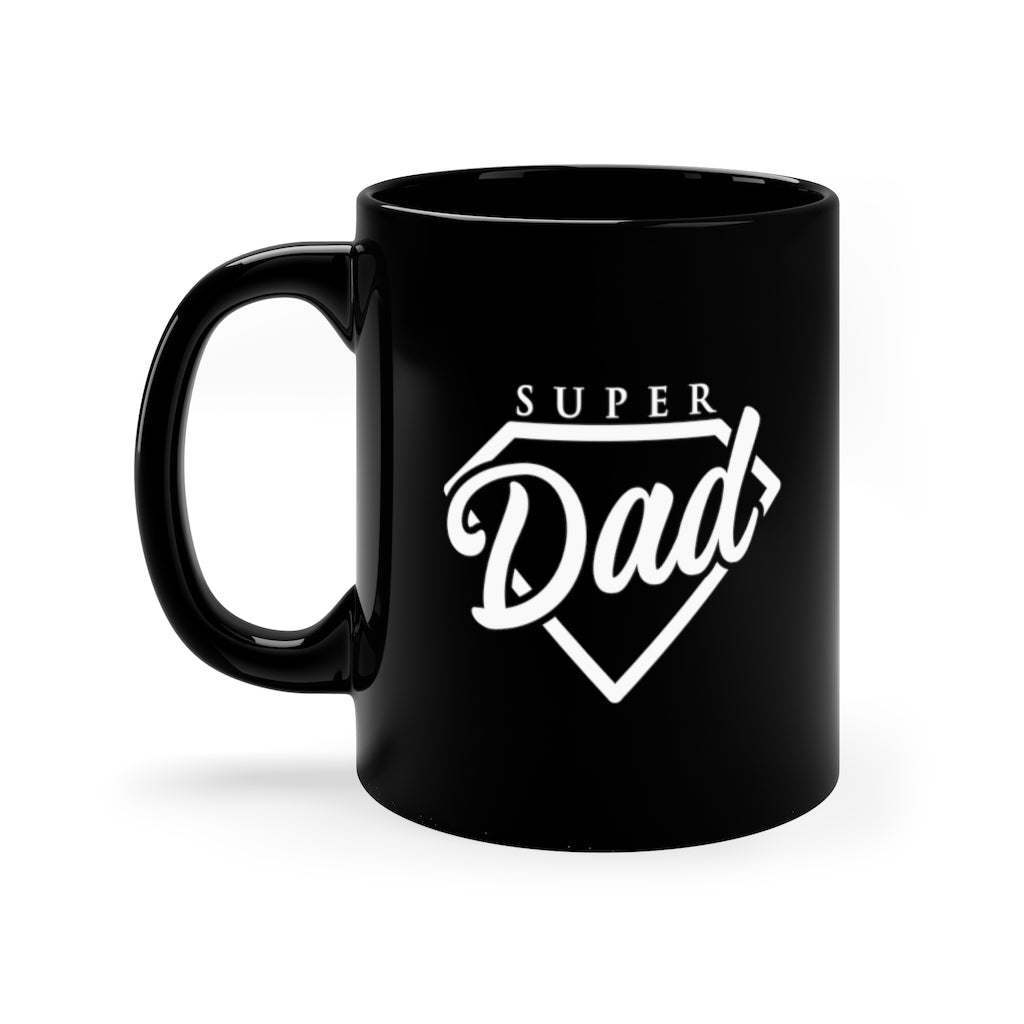 Super Dad 11oz Black Mug