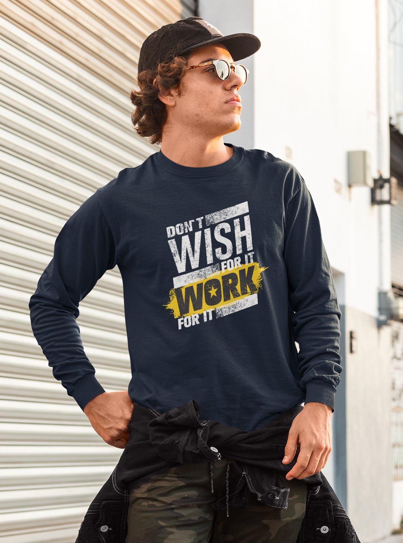Don't Wish For It Work For It Sweater