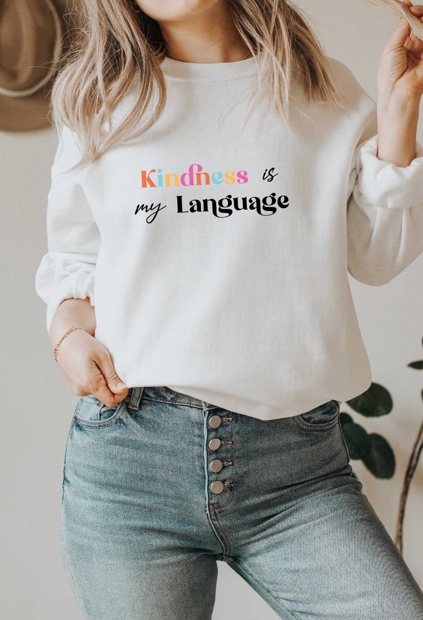Kindness is my Language Sweater
