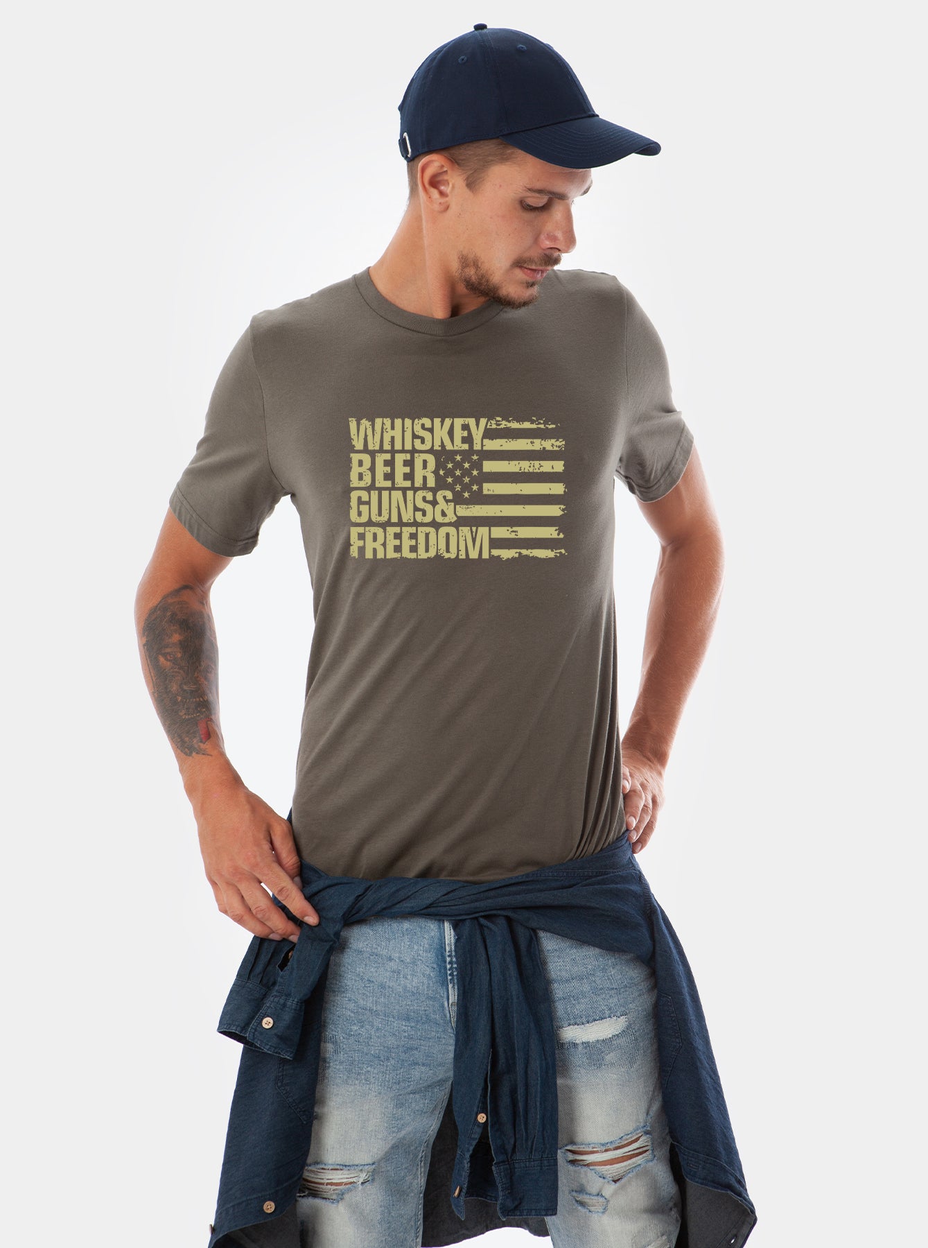 Whiskey Riff Shop Shower Beer T-Shirt - 3XL / Black
