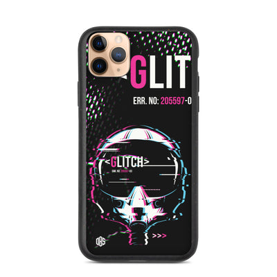 Glitched Reality v1 Biodegradable iPhone Case