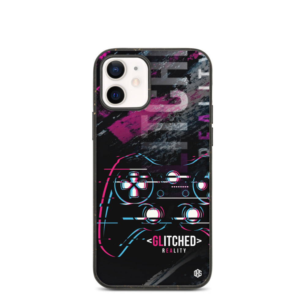 Glitched Reality v2 Biodegradable iPhone Case