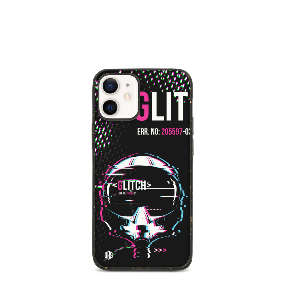 Glitched Reality v1 Biodegradable iPhone Case