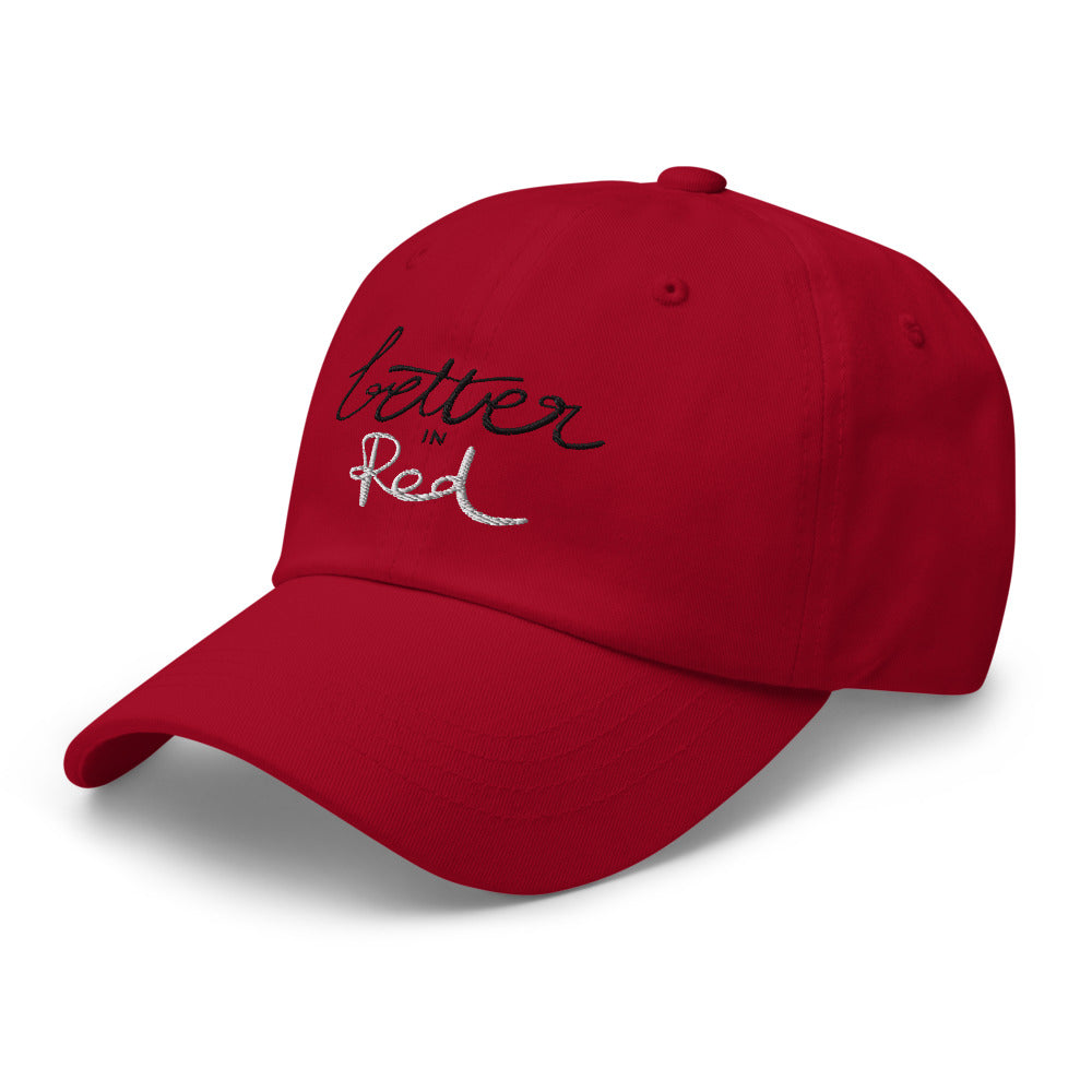 Better in Red Unisex Hat