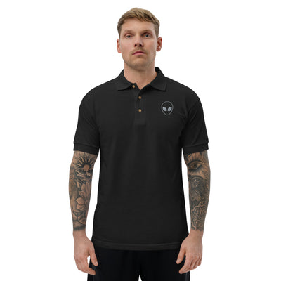 Alien Embroidered Polo Shirt