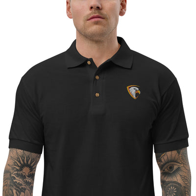 Eagle Shield Embroidered Polo Shirt