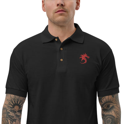 Dragon Embroidered Polo Shirt