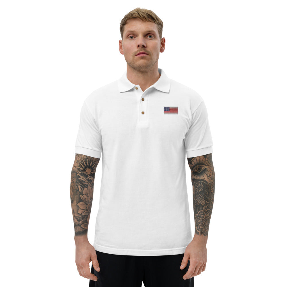 USA Embroidered Polo Shirt