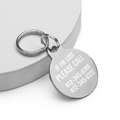 Engraved Pet ID Tag (Design 7)