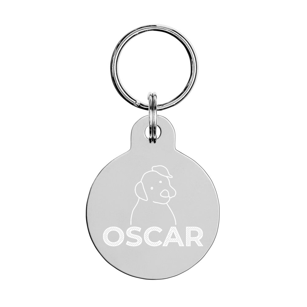 Engraved Pet ID Tag (Design 3)