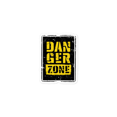 Danger Zone Bubble-free Stickers