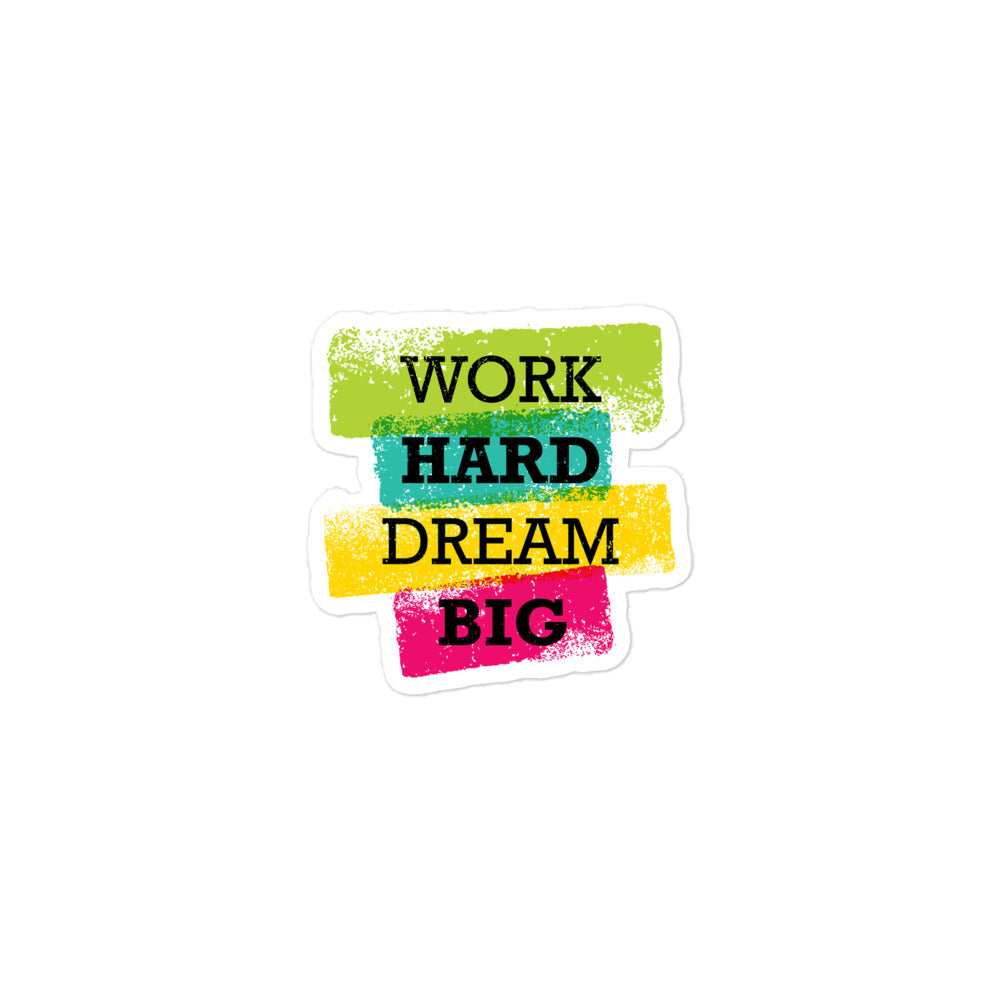 Work Hard Dream Big Flareon Bubble-Free Stickers
