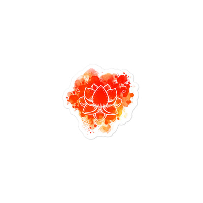 Yoga Lotus Flower Bubble-free Stickers