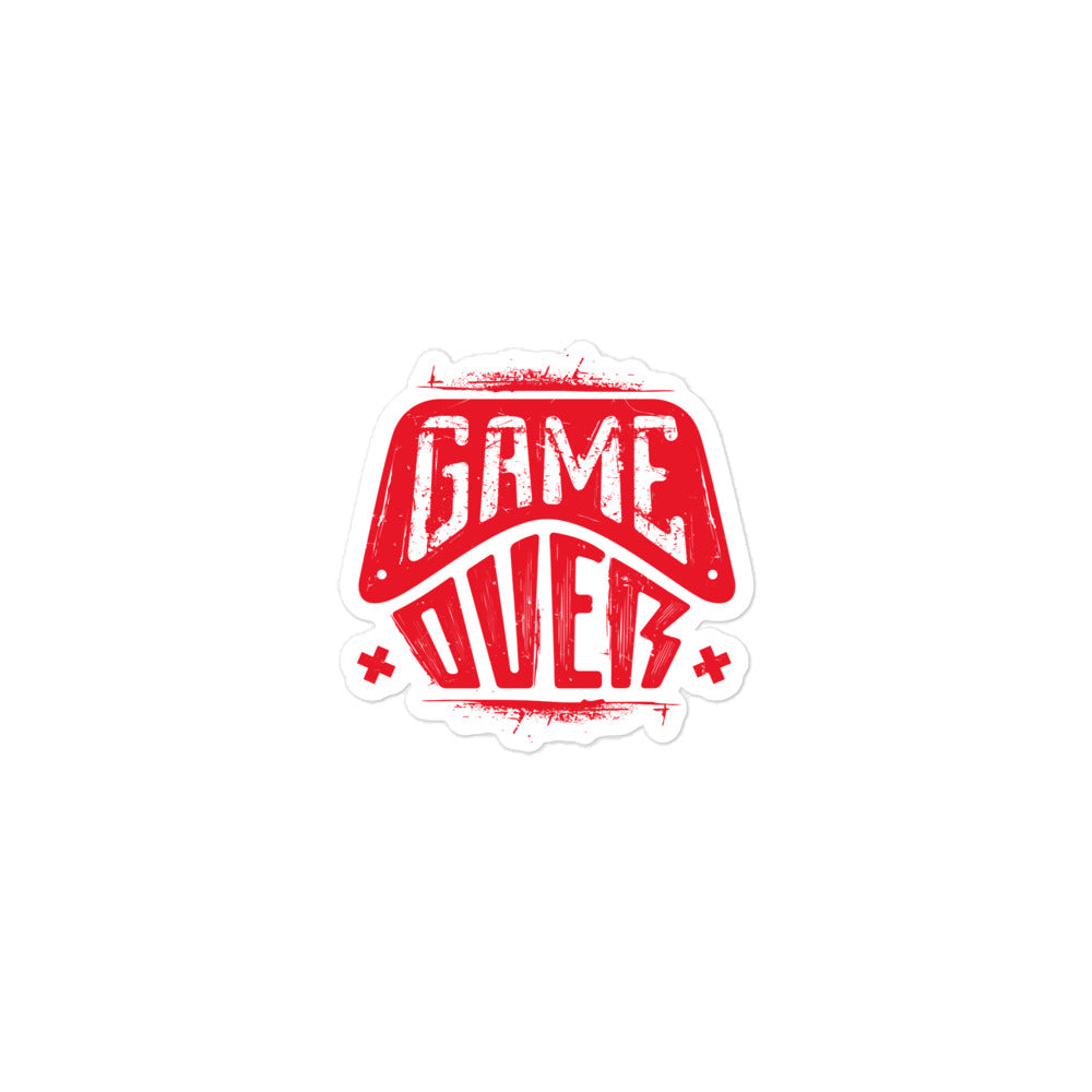 Game Over Bubble-free Stickers