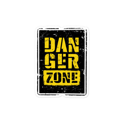 Danger Zone Bubble-free Stickers
