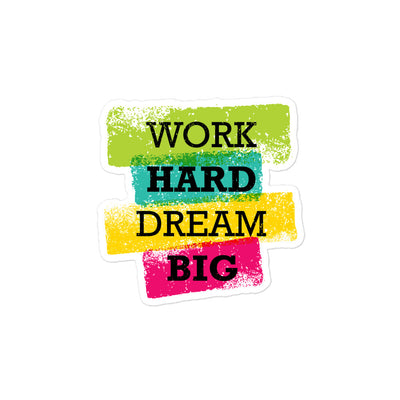 Work Hard Dream Big Flareon Bubble-Free Stickers