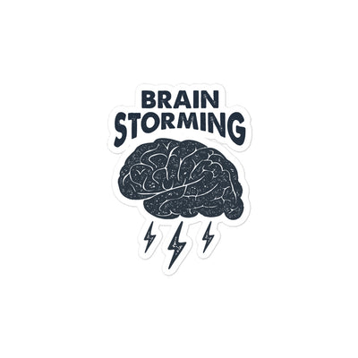 Brain Storming Bubble-free Stickers