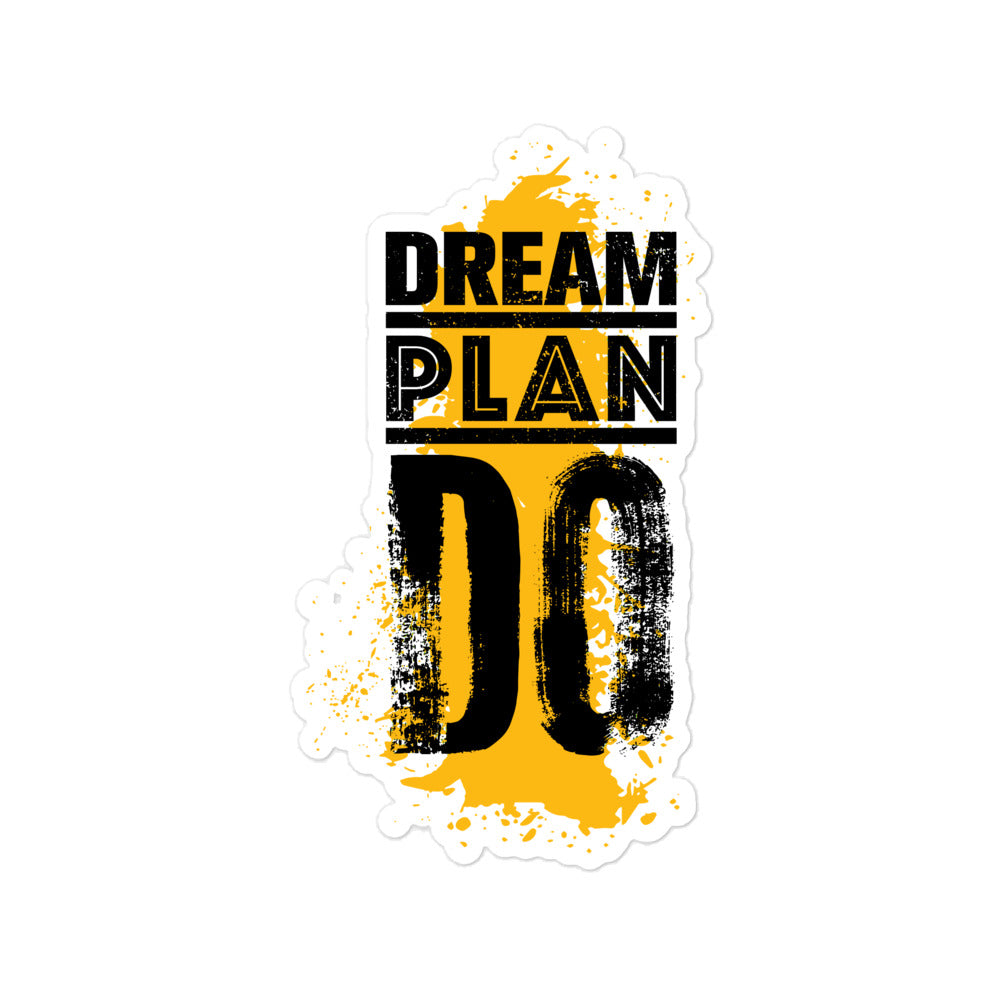 Dream Plan Do Bubble-Free Stickers