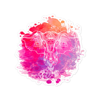 Elephant Mandala Bubble-free Stickers