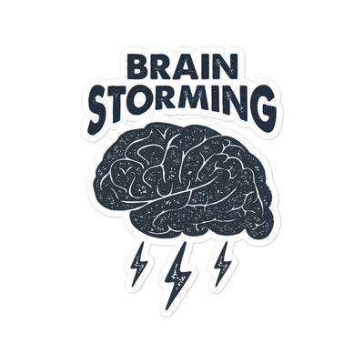 Brain Storming Bubble-free Stickers