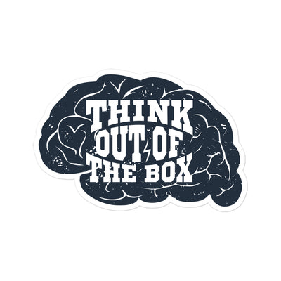 Think Out of the Box Bubble-free Stickers