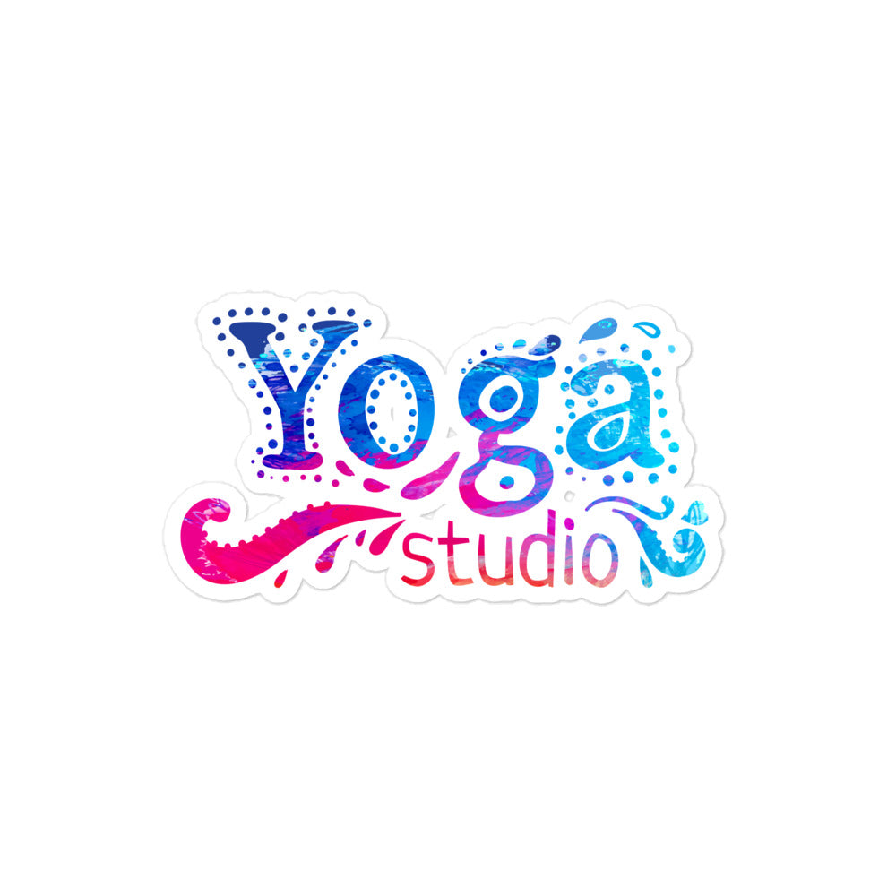 Yoga Studio Bubble-free Stickers