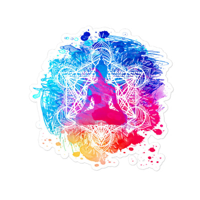Yoga Buddha Bubble-free Stickers