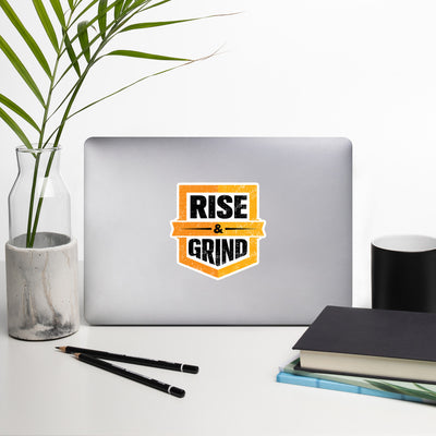 Rise and Grind Bubble-free Stickers