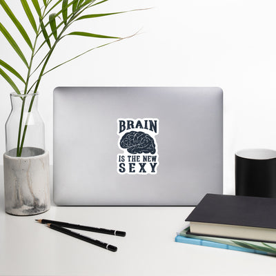 Brain is the New Sexy Bubble-free Stickers